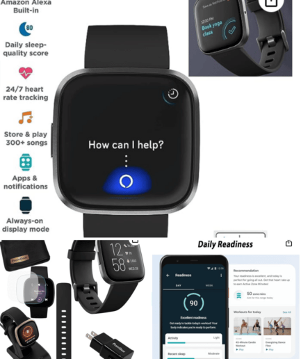 Fitbit Versa 2 Health Watch Bundle